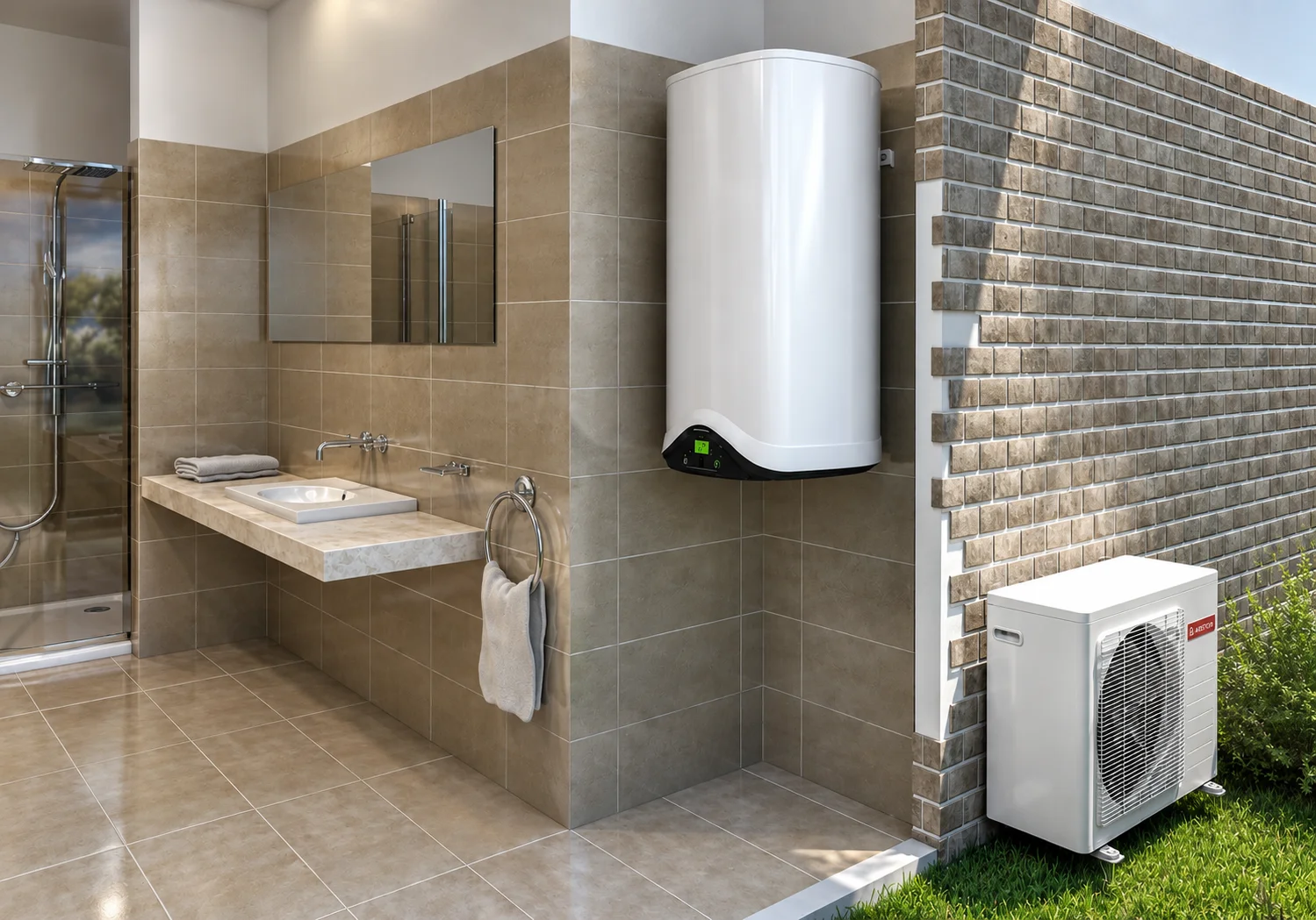 Boiler cu pompă de căldură separată - split Ariston