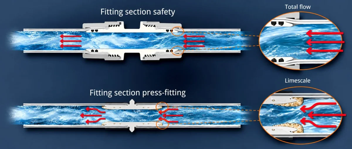 PPR vs PEX curgere prin fitinguri