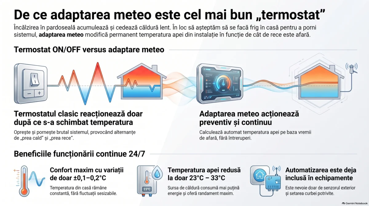 Cel mai bun termostat adaptarea meteo