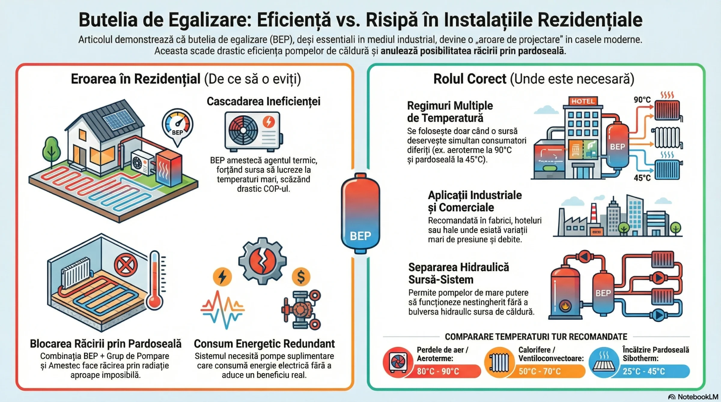 Butelie de egalizare încalzire în pardoseala rol - degeaba