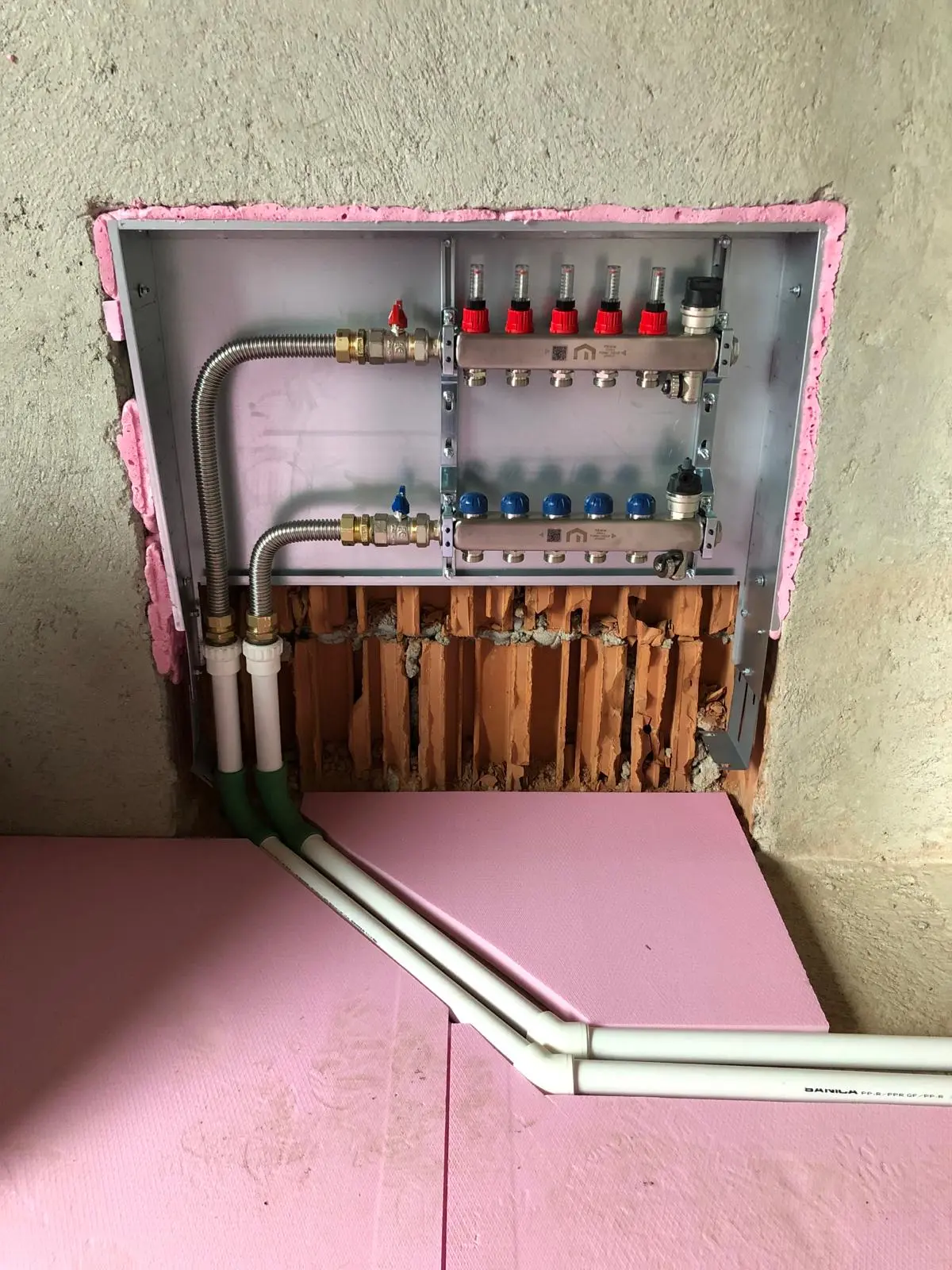 Distributie IT în polistiren (curbe 90°+coturi 45°)