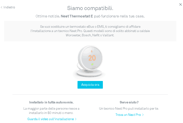 Nest E pe eBUS sau EMS
