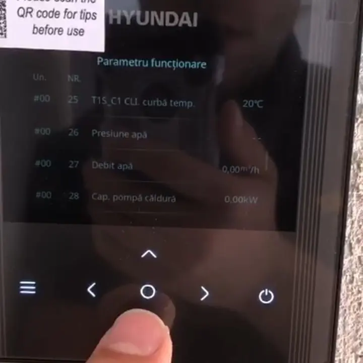 Parametrii de functionare 25-28 Hyundai R290