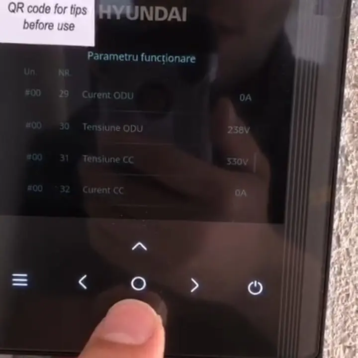 Parametrii de functionare 29-32 Hyundai R290