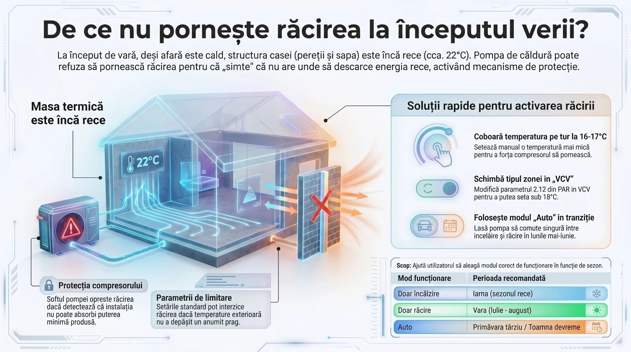 Pornire racire la începutul verii