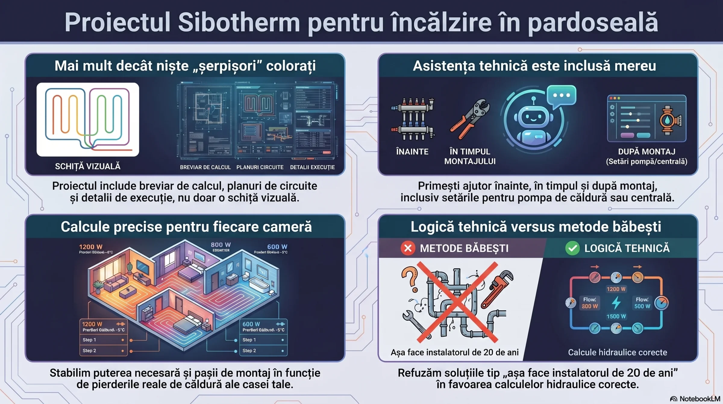 Proiect încalzire în pardoseala - continut