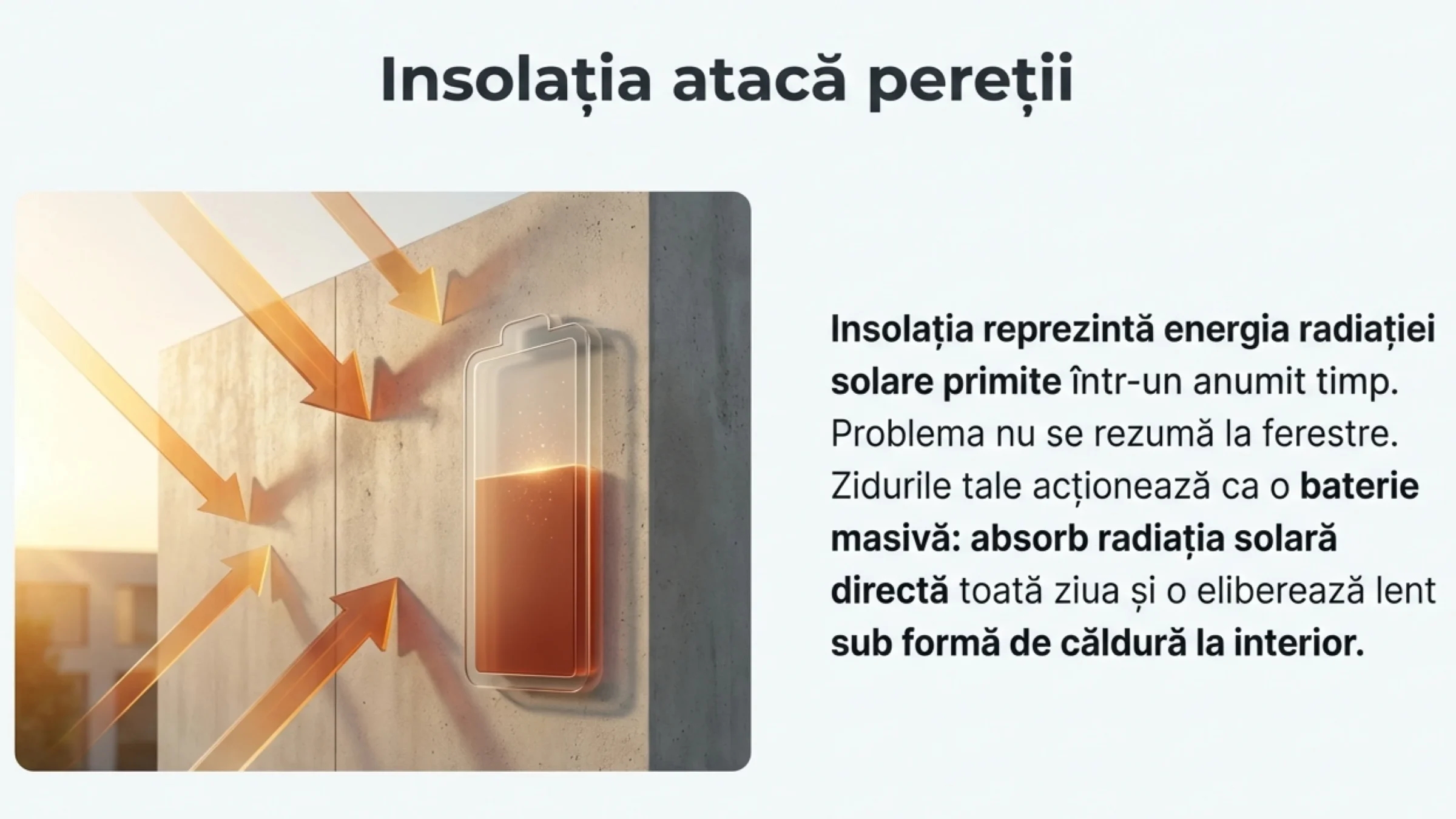 Racire prin pardoseala - insolatia