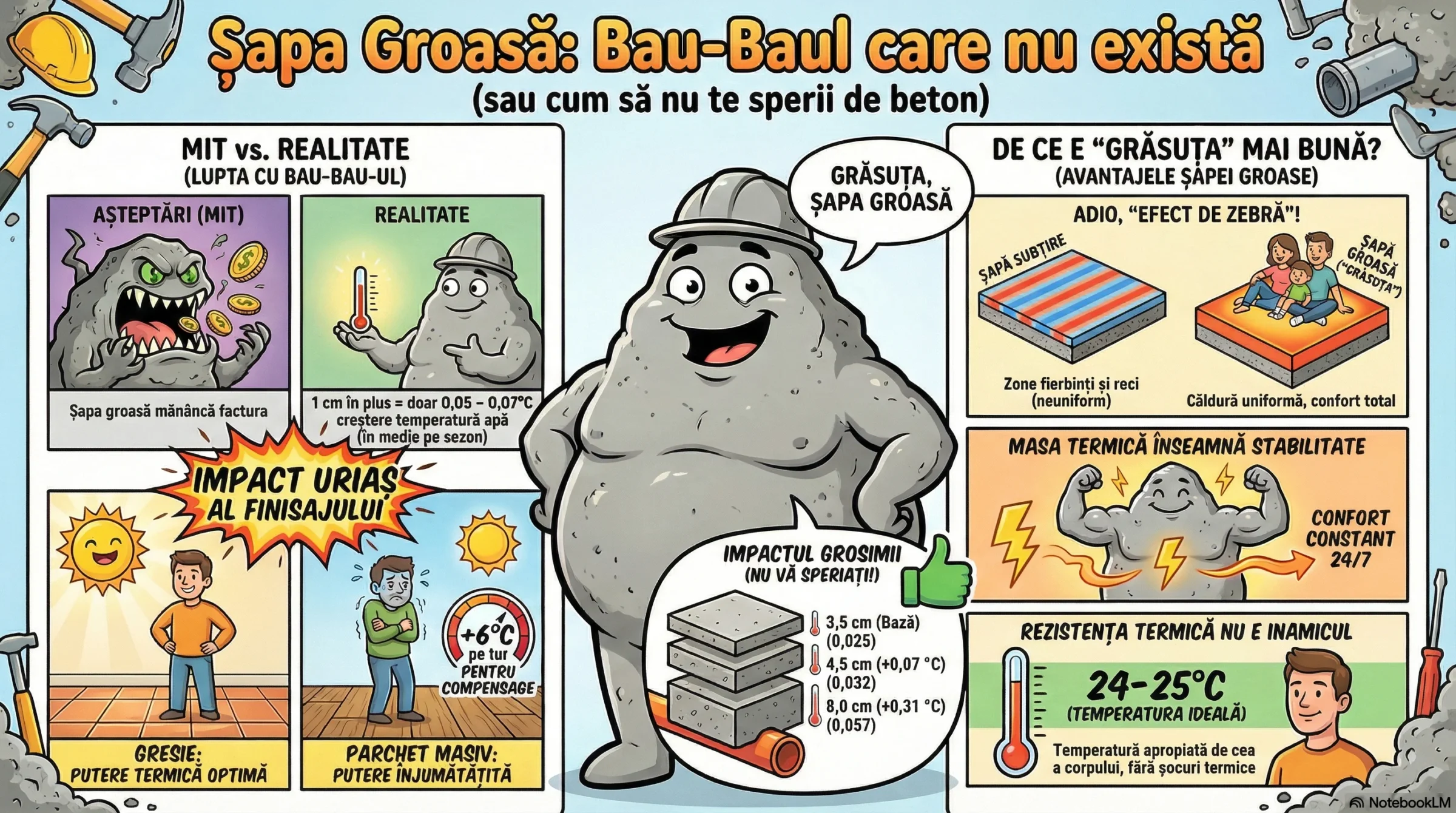 Sapa groasa nu e niciun Bau-Bau al eficientei - rezistenta termica