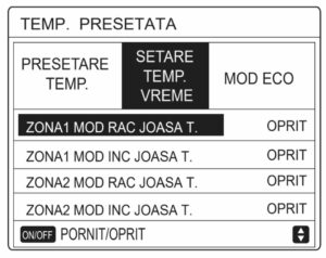 Alegere setare temperatura vreme