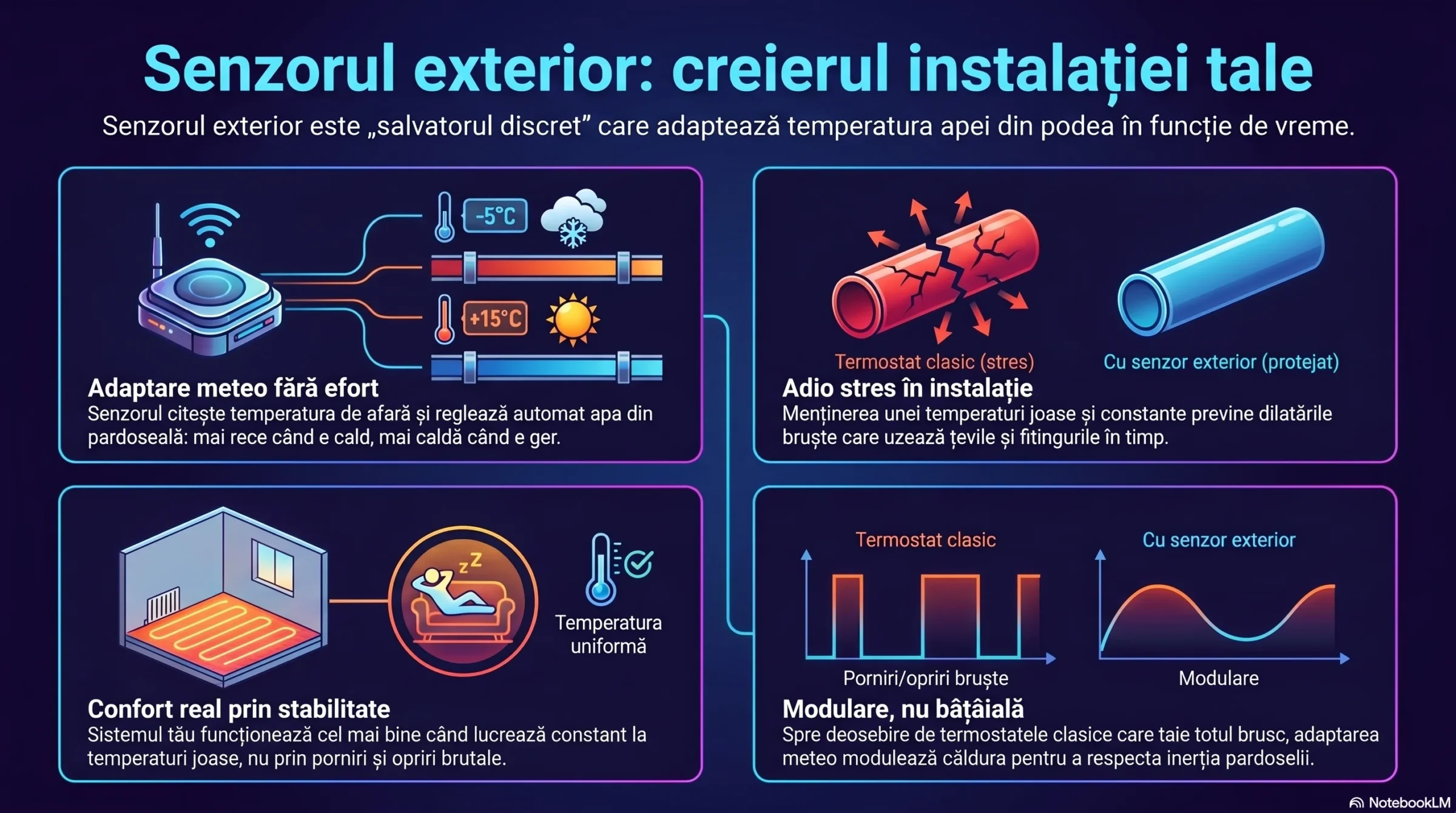 Temperatura joasa - senzor exterior pentru IRPAT